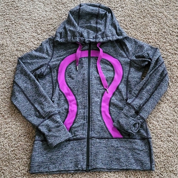 Lululemon Gray Purple Stride Jacket Size 8 - Picture 3 of 11